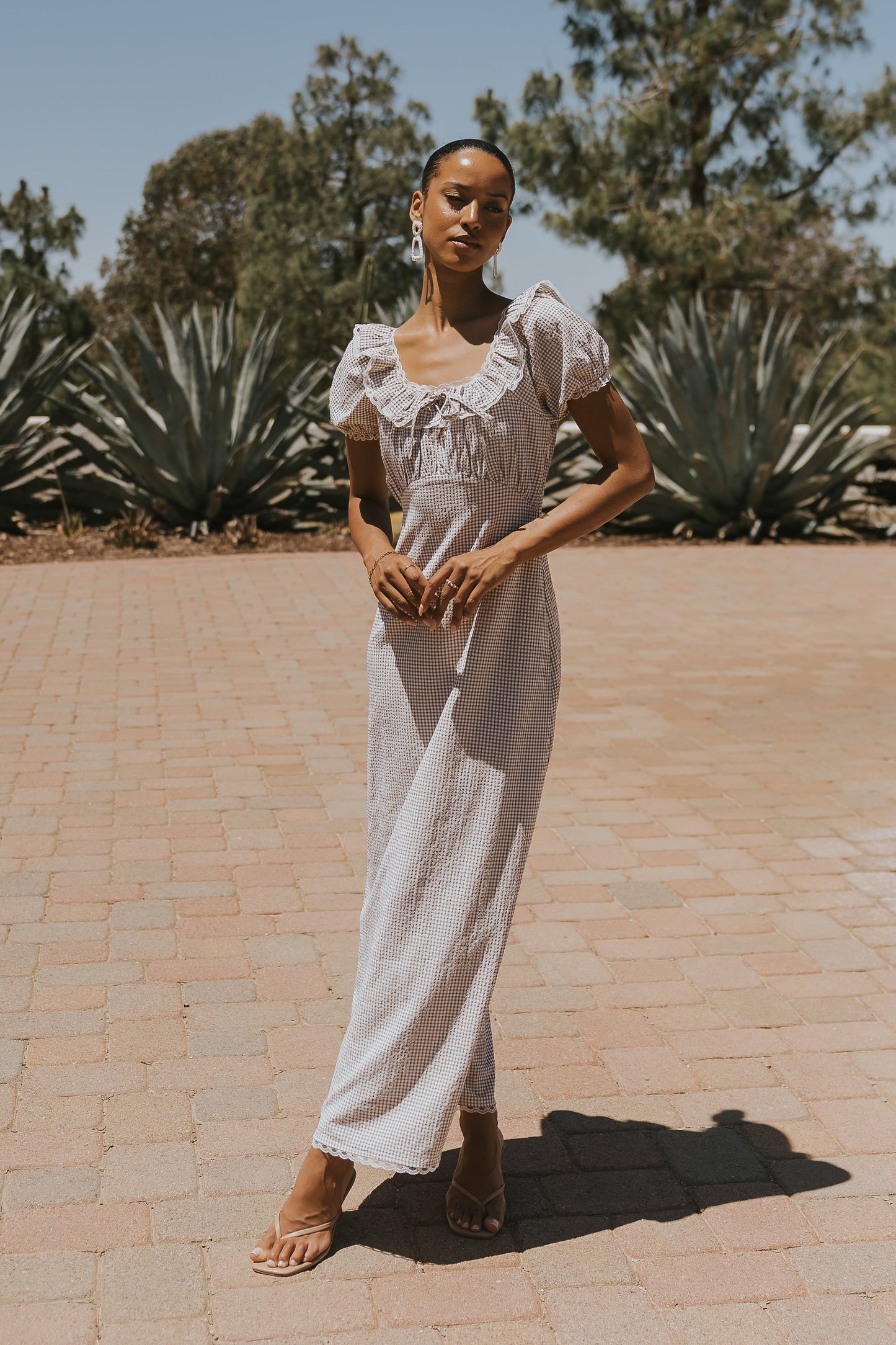 Annelise Maxi Dress in Gingham