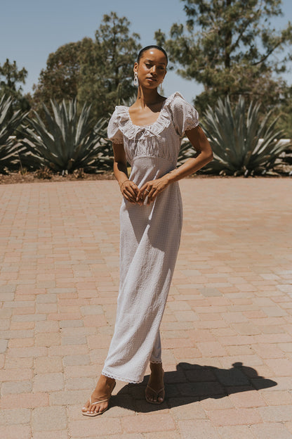 Annelise Maxi Dress in Gingham
