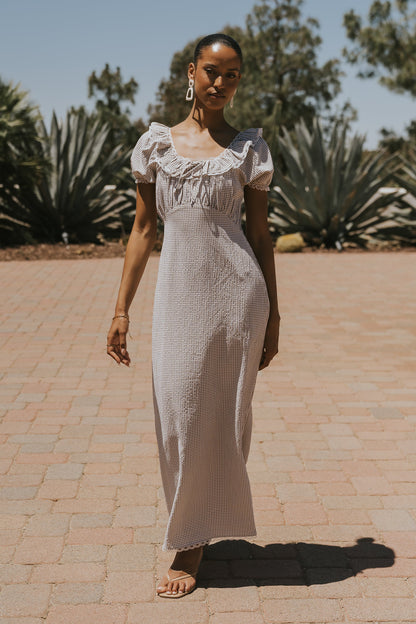 Annelise Maxi Dress in Gingham