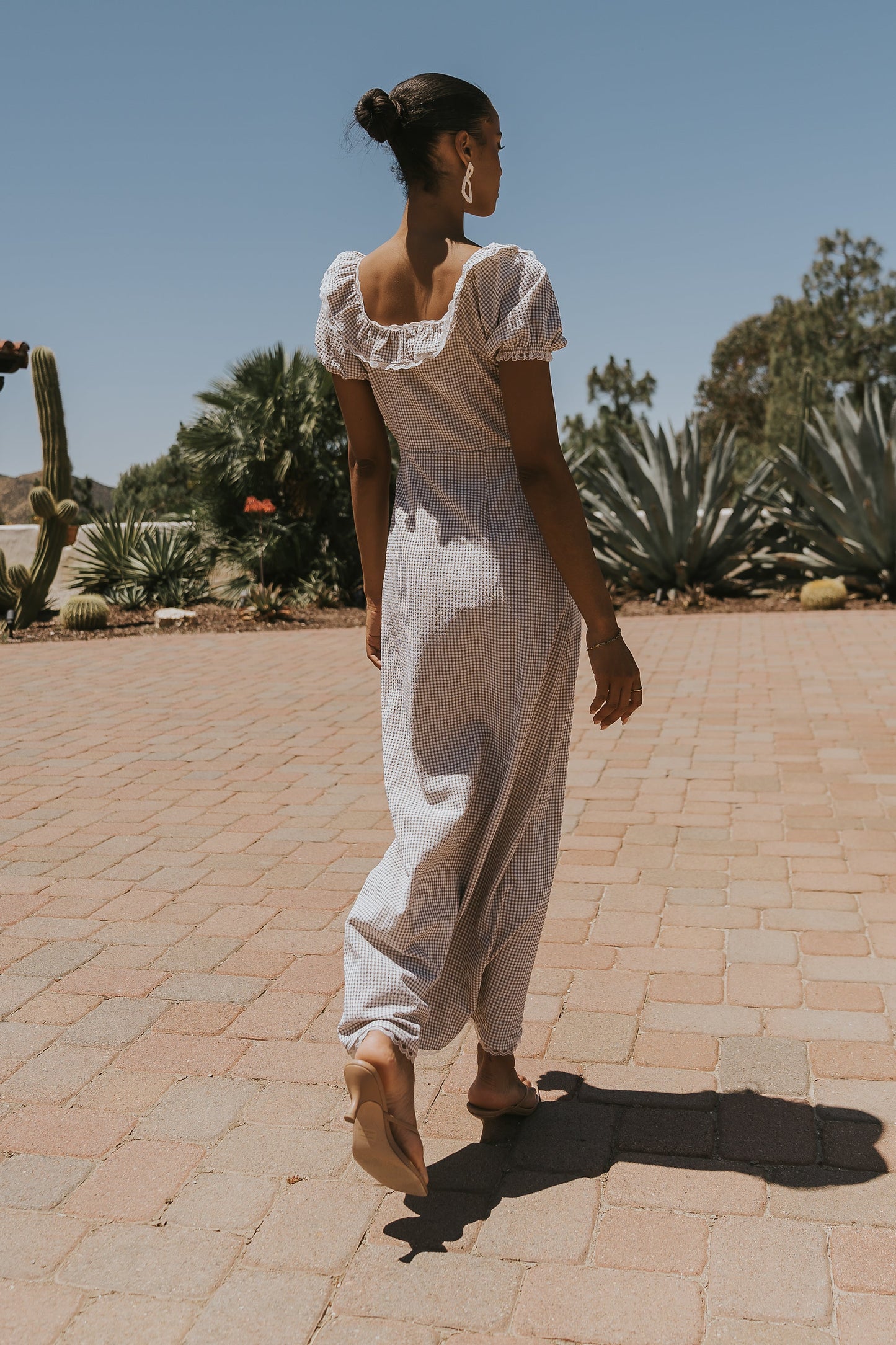 Annelise Maxi Dress in Gingham
