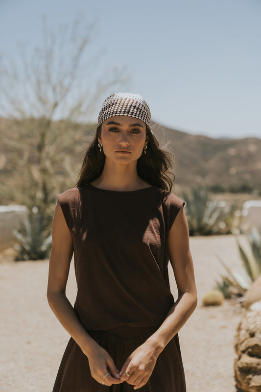 Britta Tank Top in Brown