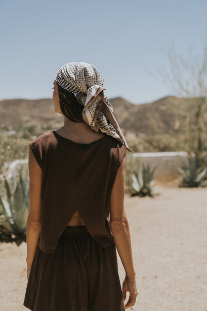 Britta Tank Top in Brown