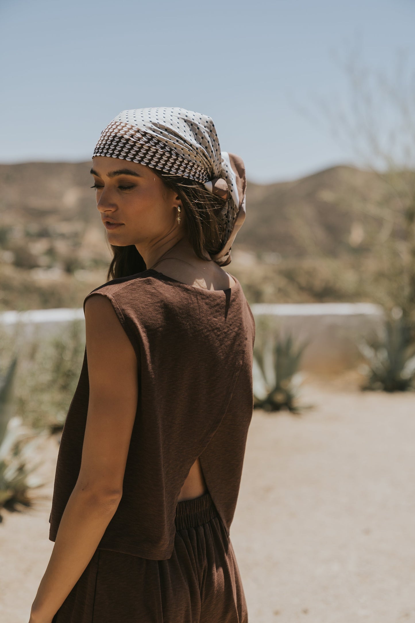 Britta Tank Top in Brown