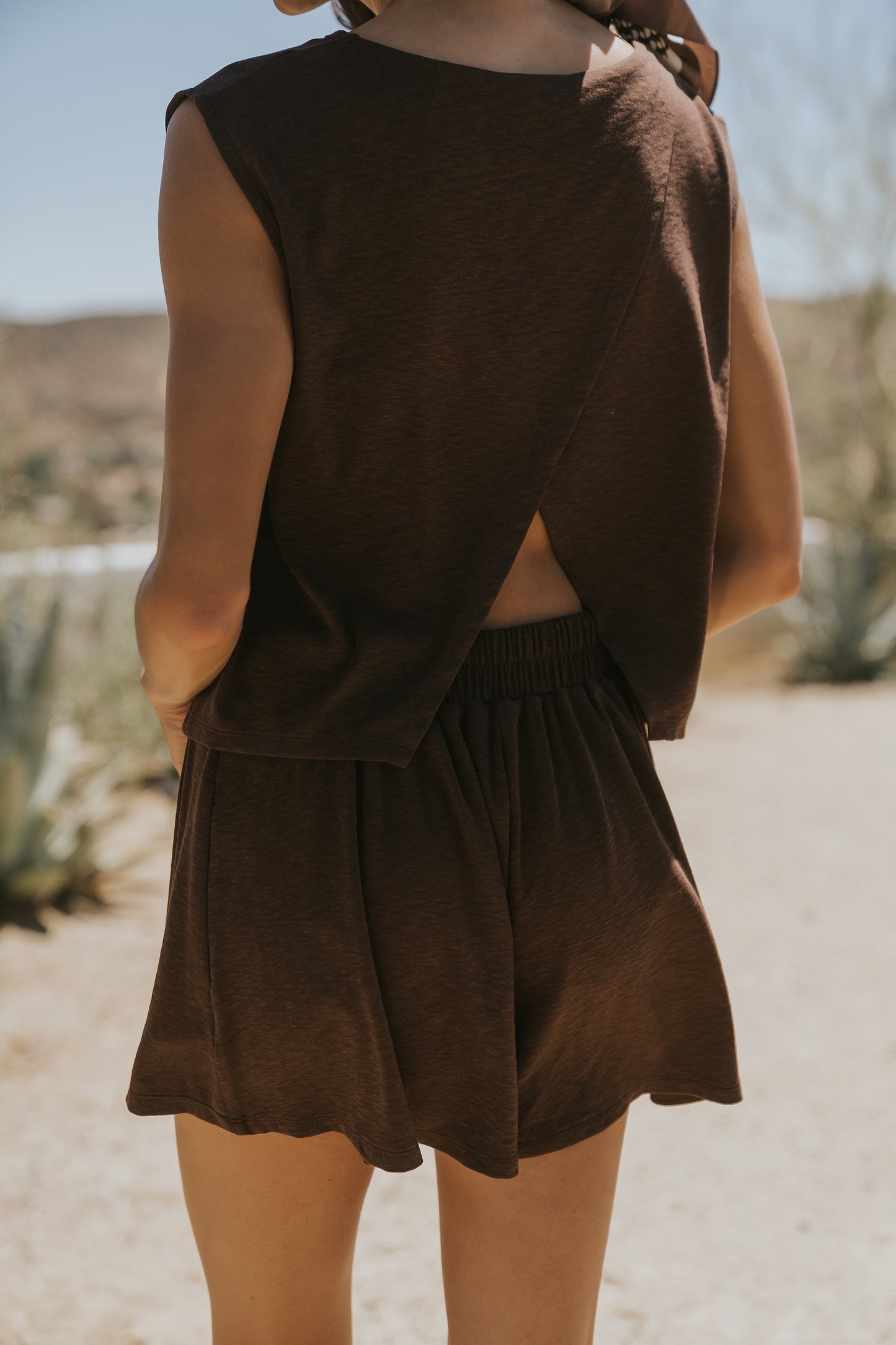 Britta Tank Top in Brown