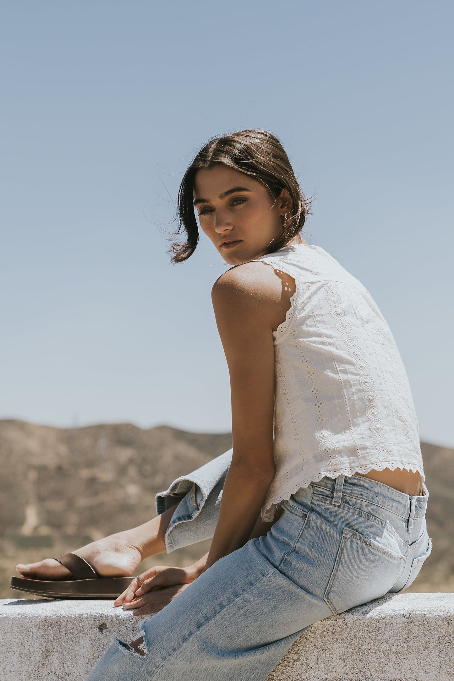Giana Embroidered Tank Top