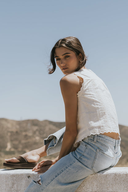 Giana Embroidered Tank Top