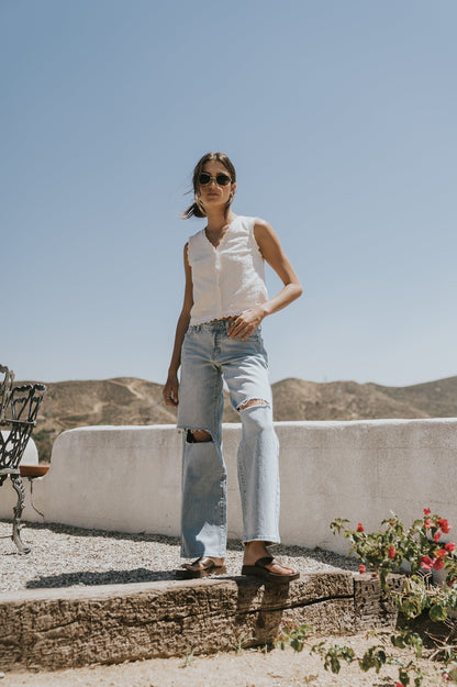 Giana Embroidered Tank Top