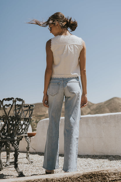 Giana Embroidered Tank Top