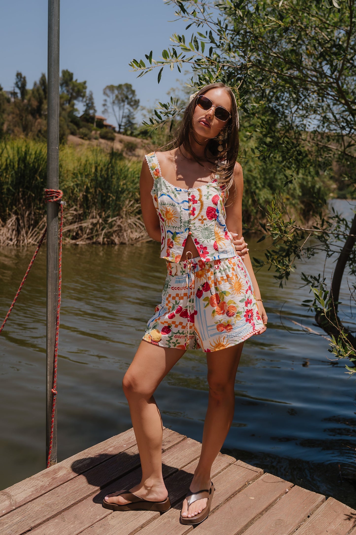 Fiorella Graphic Top