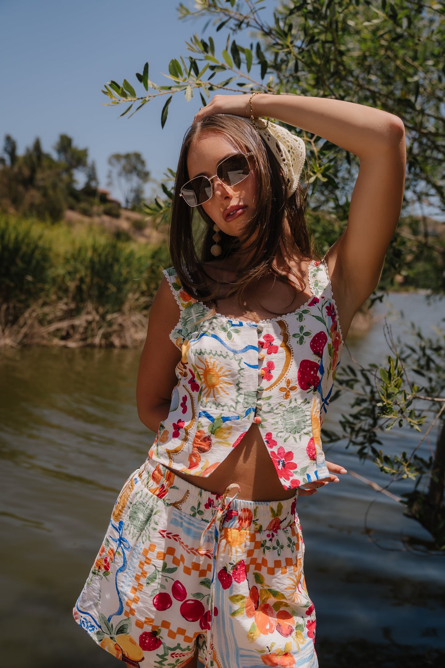 Fiorella Graphic Top