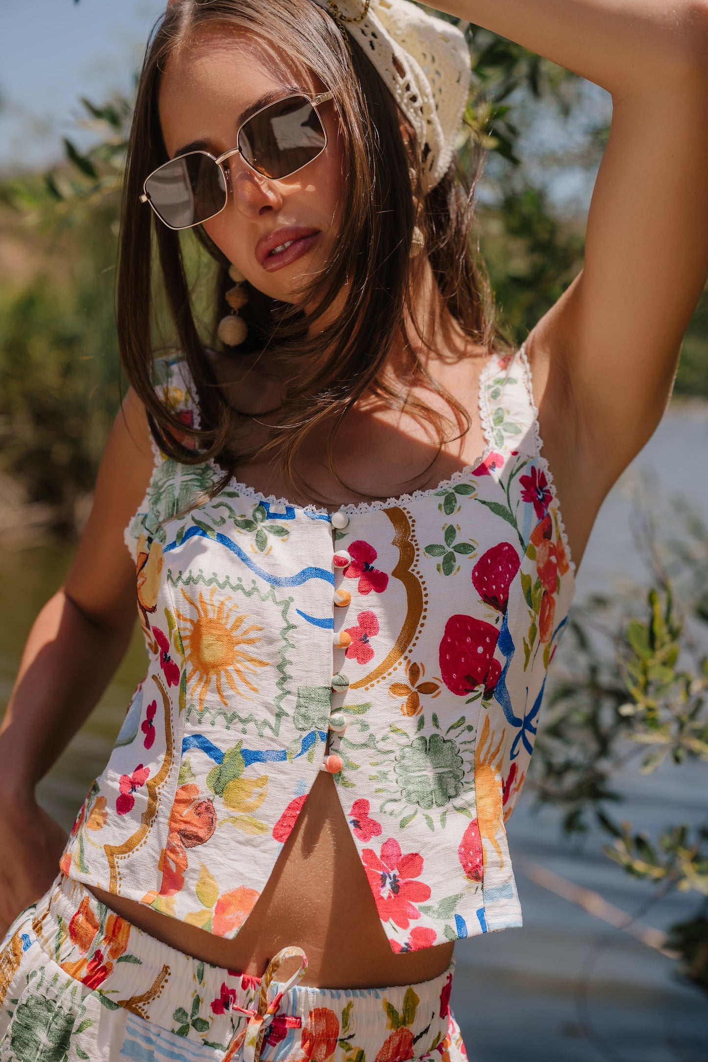 Fiorella Graphic Top