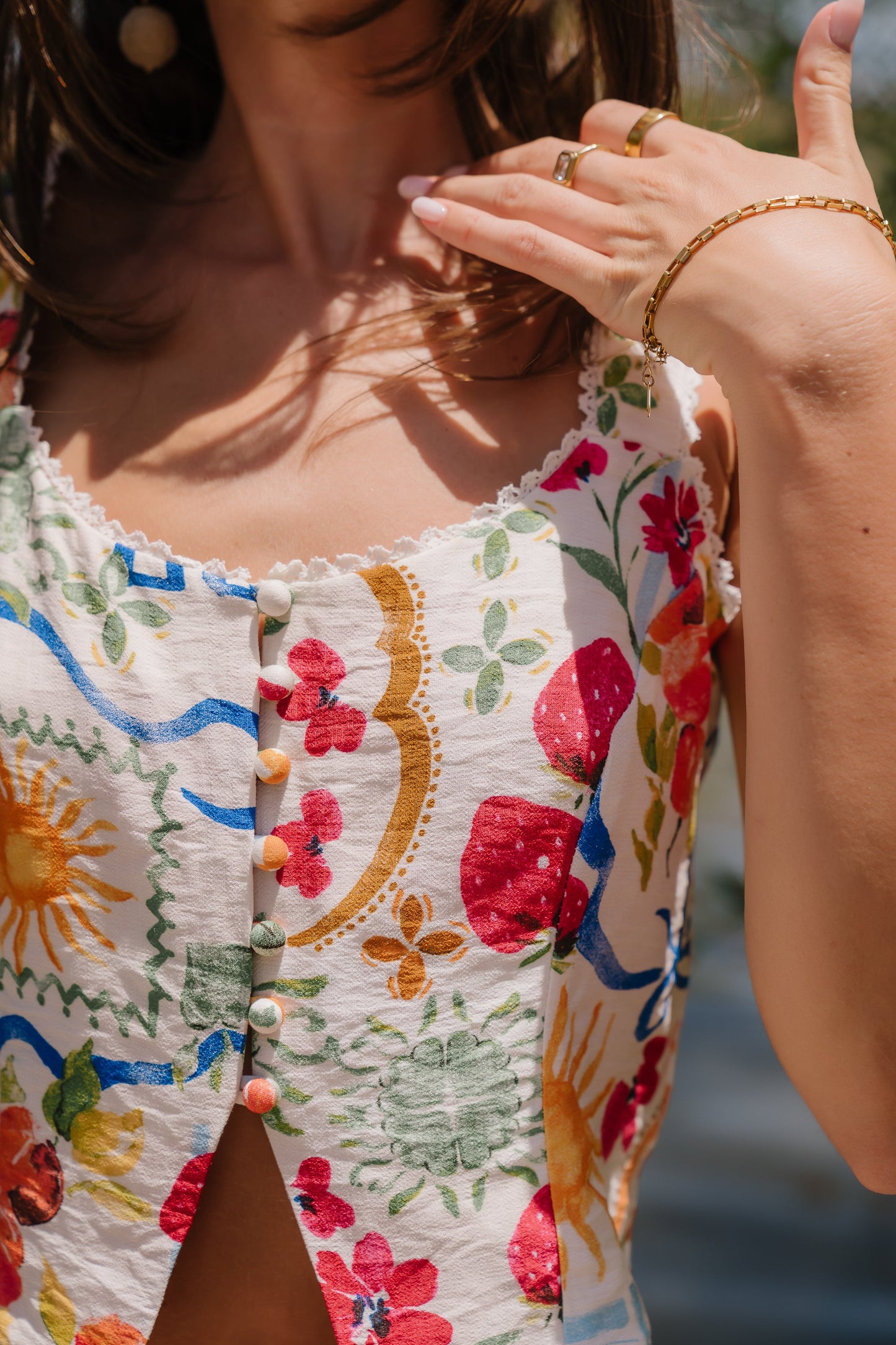 Fiorella Graphic Top