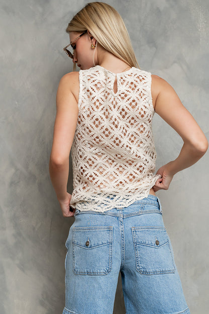 Eliza Crochet Top