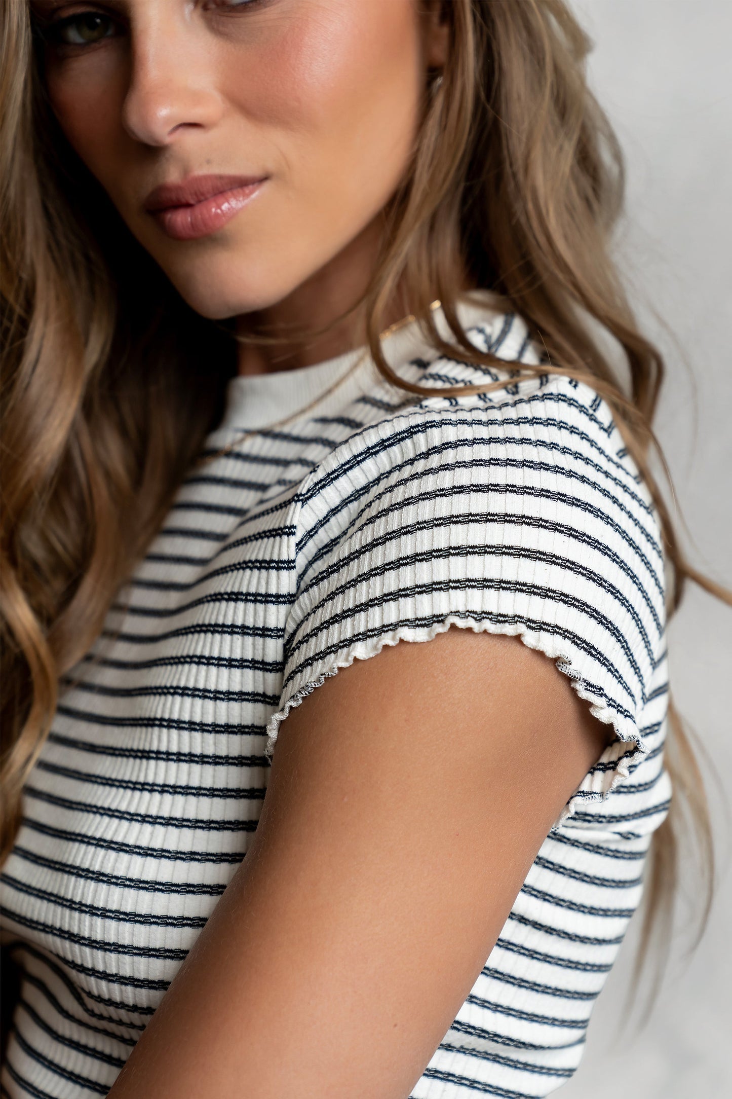Gemma Striped Ribbed Top