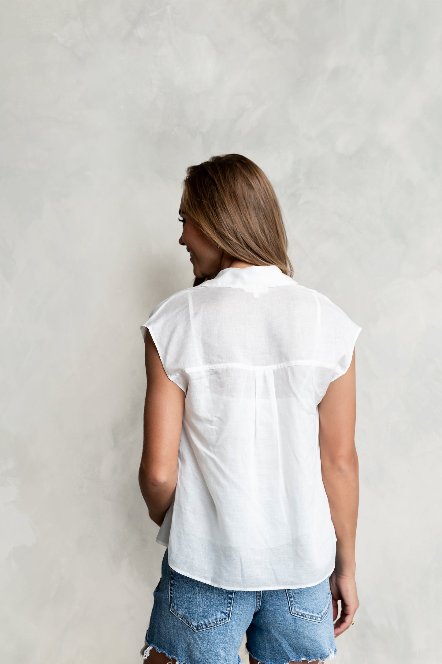 Hank Twofer Top in White