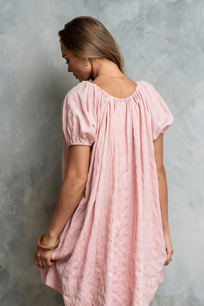 Charlie Gingham Mini Dress in Pink