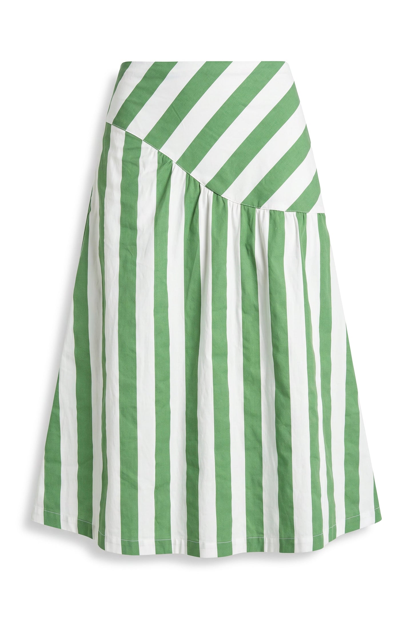 Frannie Striped Midi Skirt