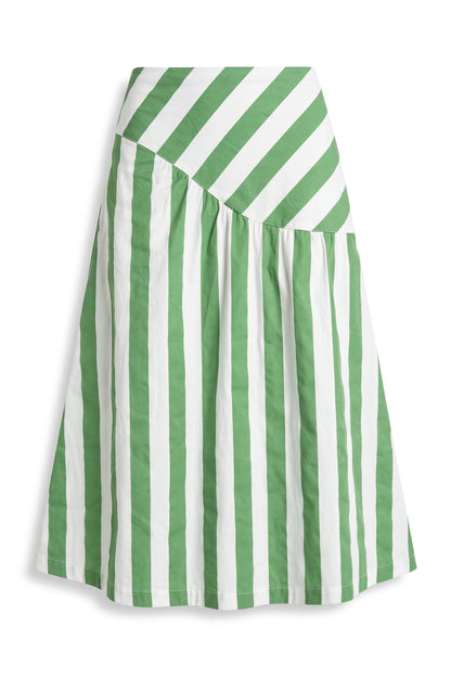 Frannie Striped Midi Skirt