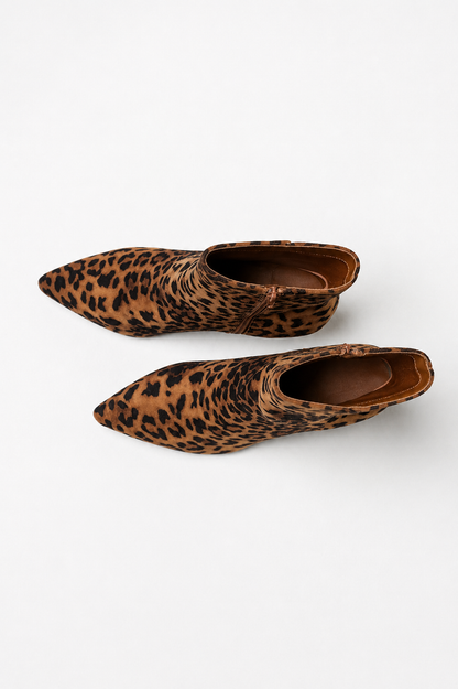 Ediva Kitten Heel Bootie in Leopard