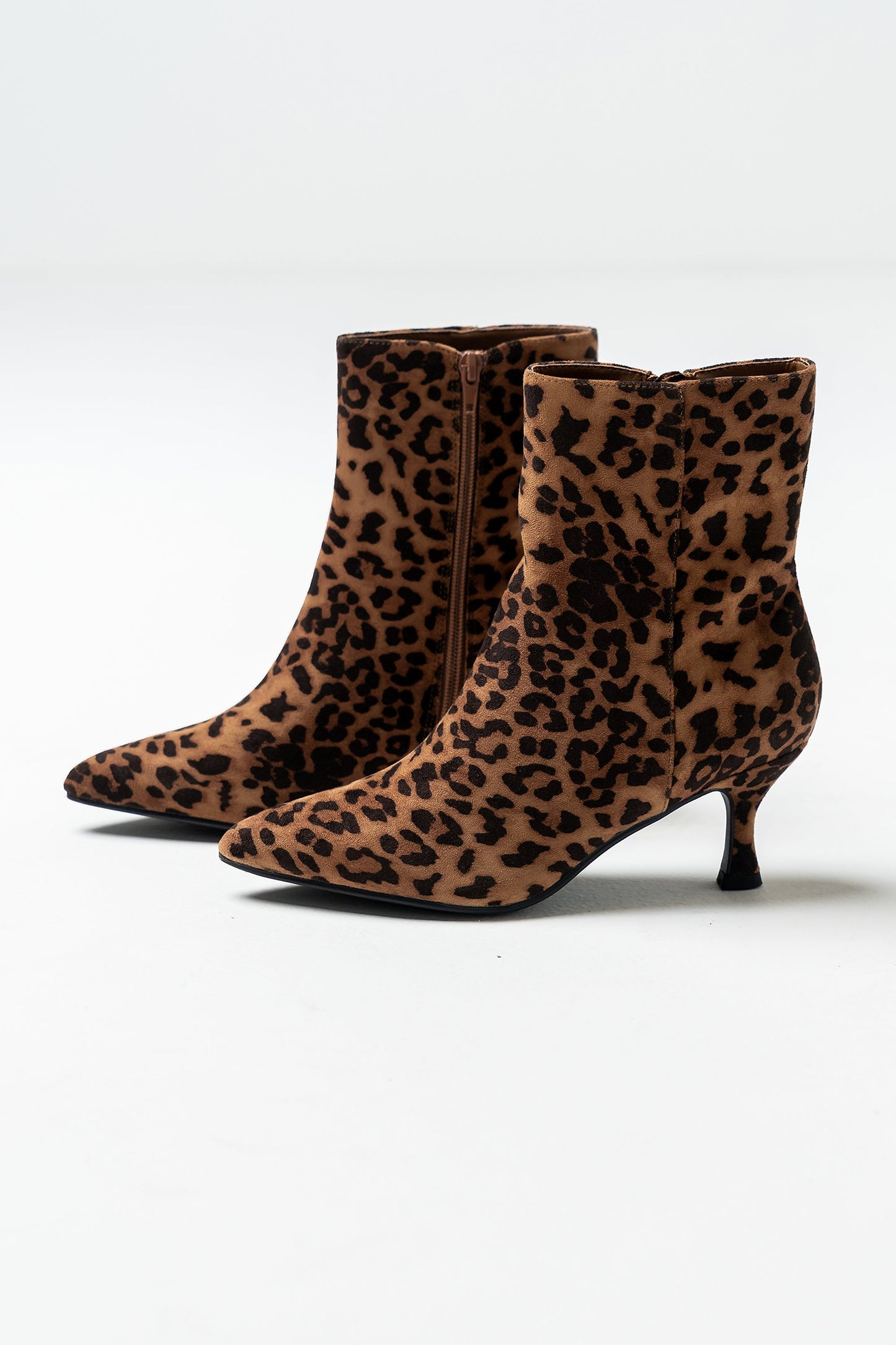 Ediva Kitten Heel Bootie in Leopard
