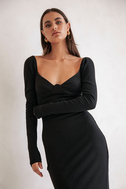 SAMPLE-Geneva Dress - Black