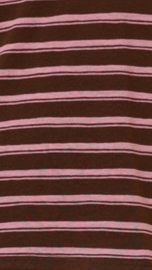 Harla Long Sleeve Top & Shorts Set - Pink/Brown Stripe