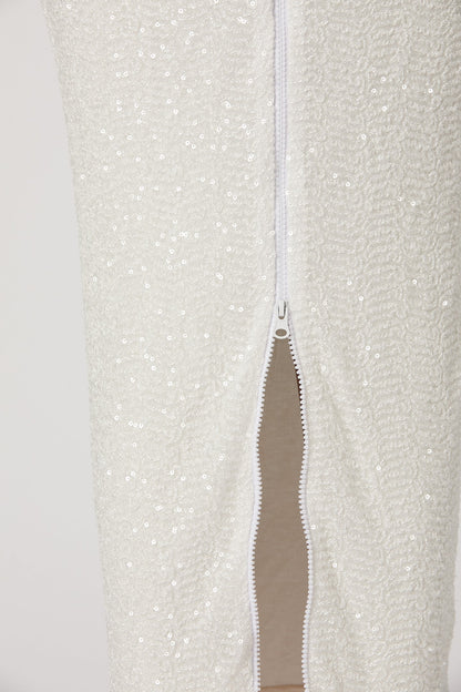 Reyna Zip Back Dress - White