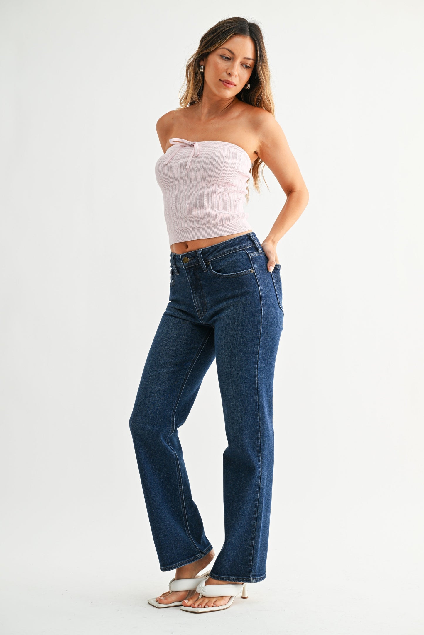 Just Black Denim Straight Leg Pant