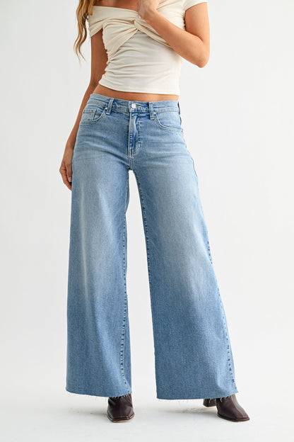 Just Black Denim Super Wide Leg Jean