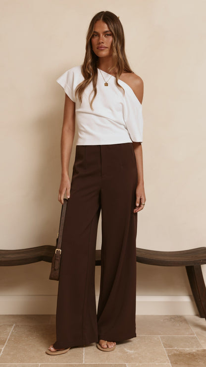 Maeva Tailored Pants - Brown
