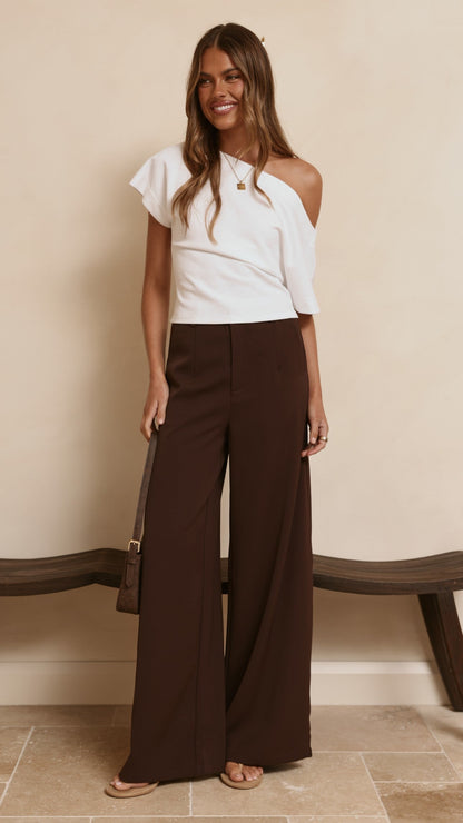 Maeva Tailored Pants - Brown