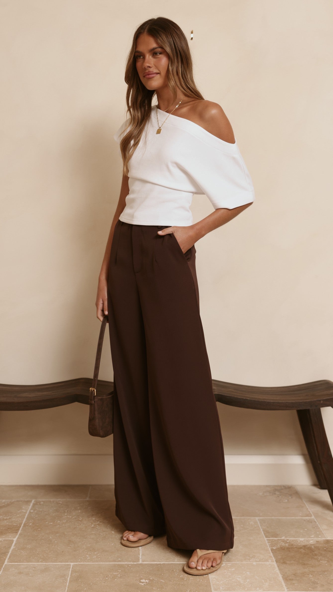 Maeva Tailored Pants - Brown