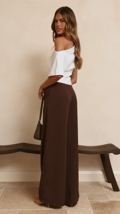 Maeva Tailored Pants - Brown
