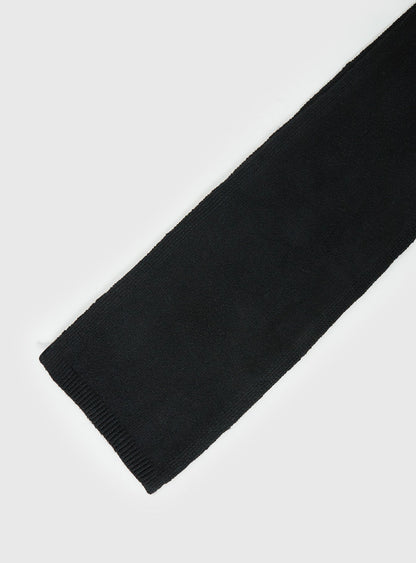 Delyla Knit Scarf Black