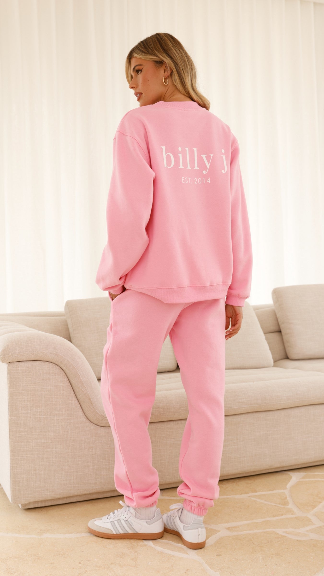 Billy J Crewneck Jumper - Pink