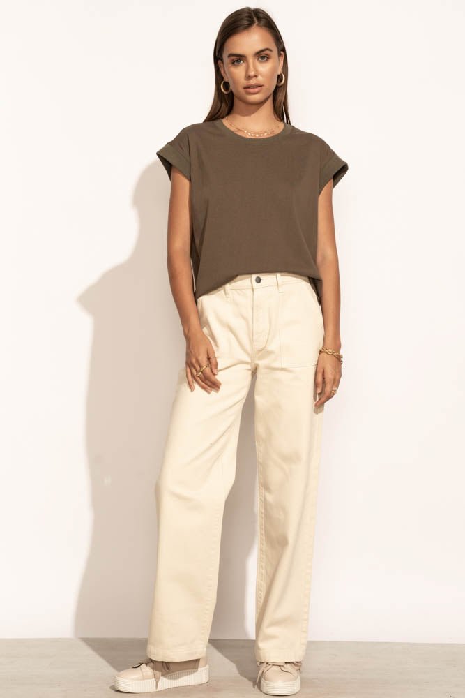 Arlo Top in Olive - FINAL SALE