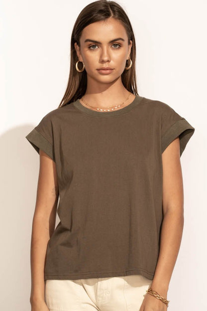 Arlo Top in Olive - FINAL SALE