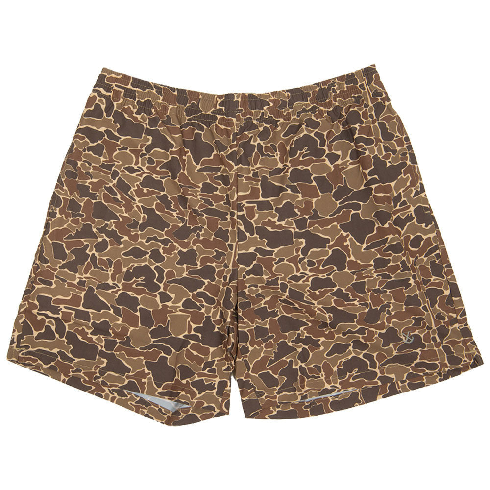 Old Row Camo Swim Trunks