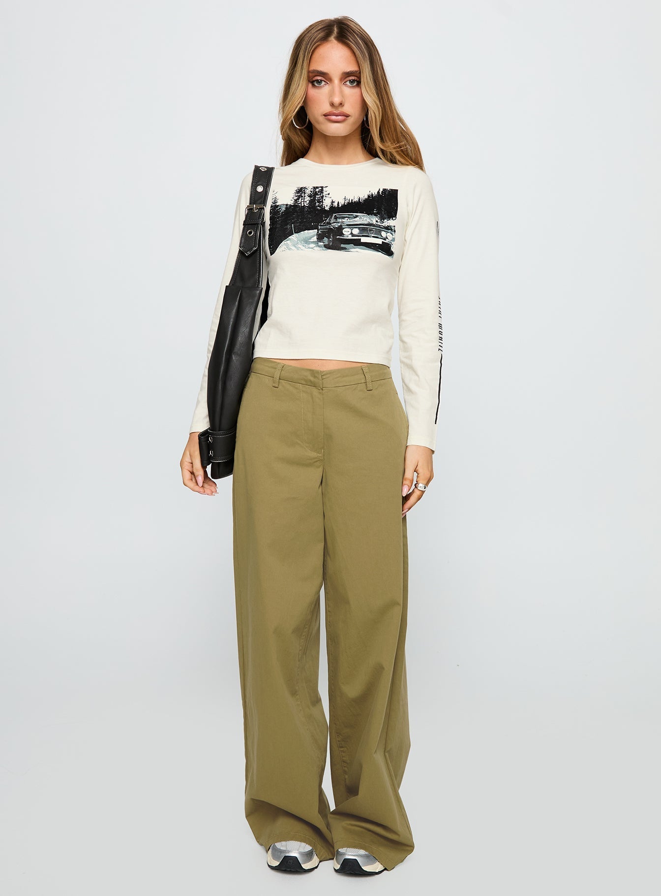 Combatica Mid Rise Wide Leg Pants Army Green