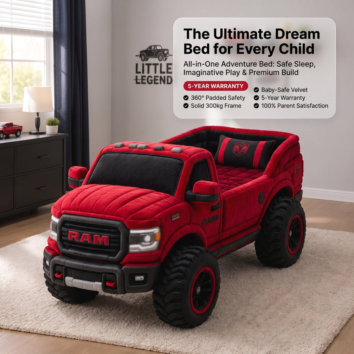 🚘 Kids Pickup Truck Bed – Turn Bedtime Into an Adventure