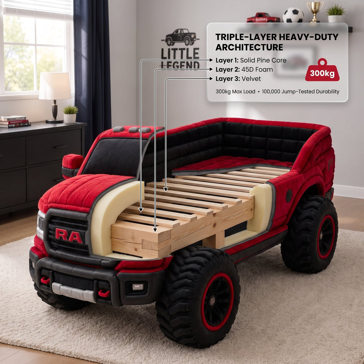 🚘 Kids Pickup Truck Bed – Turn Bedtime Into an Adventure