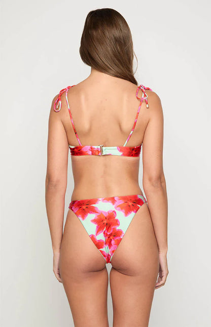 9.0 Swim Bianca Green Floral Bikini Top
