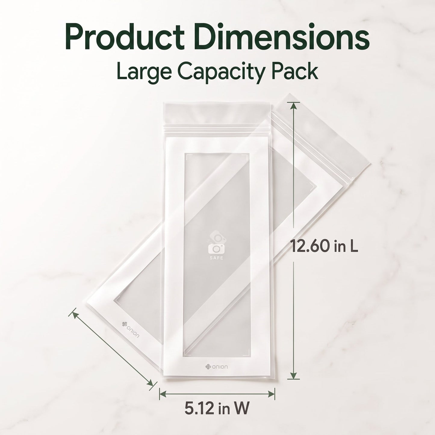 🥬 50/100PCS Reusable Long Food Storage Bags, Double-Zip Seal Freshness Bags for Kitchen
