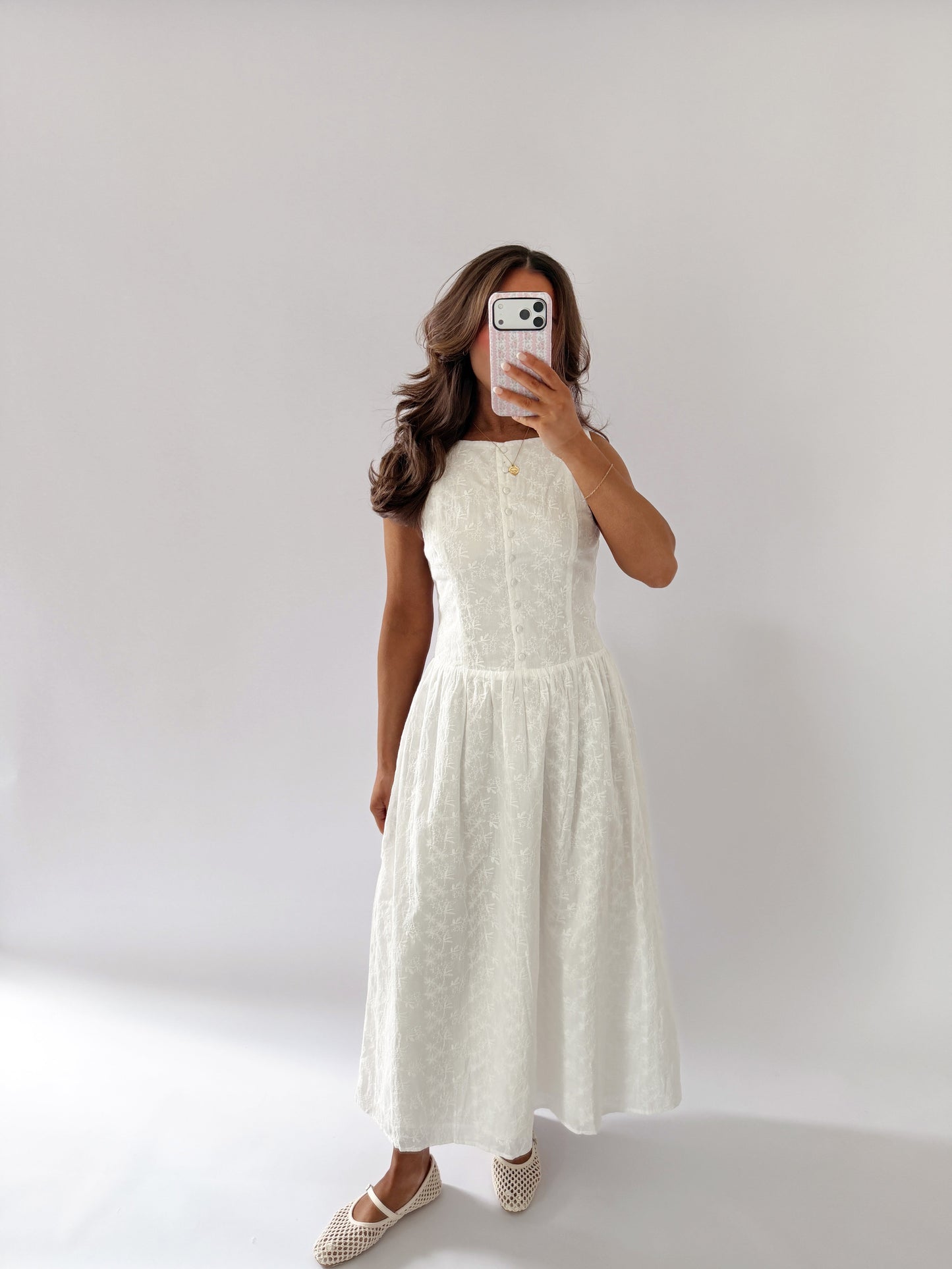 Vanilla Vintage Lace Midi Dress