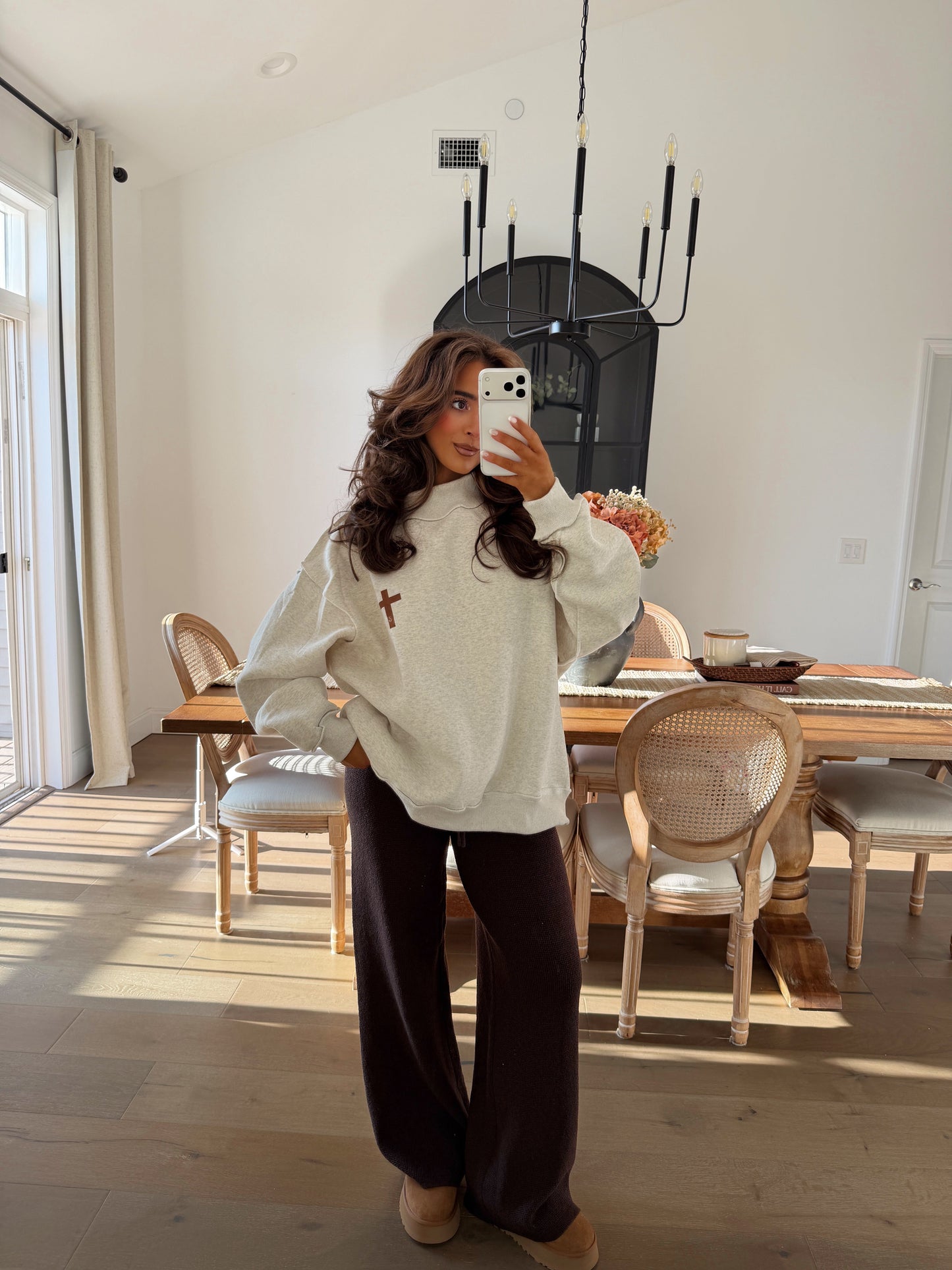 Hot Cocoa Knit Drawstring Sweater Pants