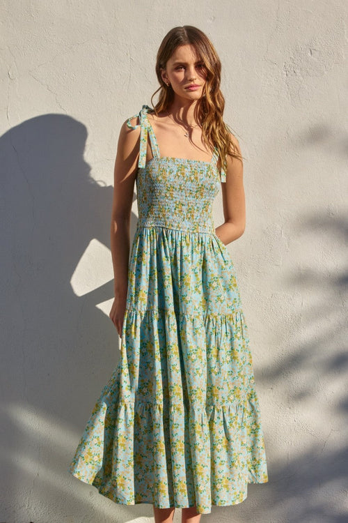 Citrus 🍋‍🟩 Garden Maxi Dress