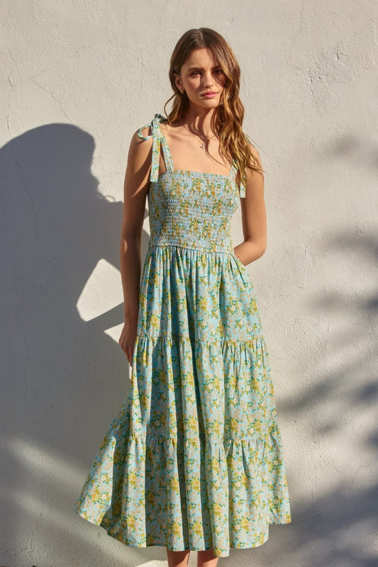 Citrus 🍋‍🟩 Garden Maxi Dress