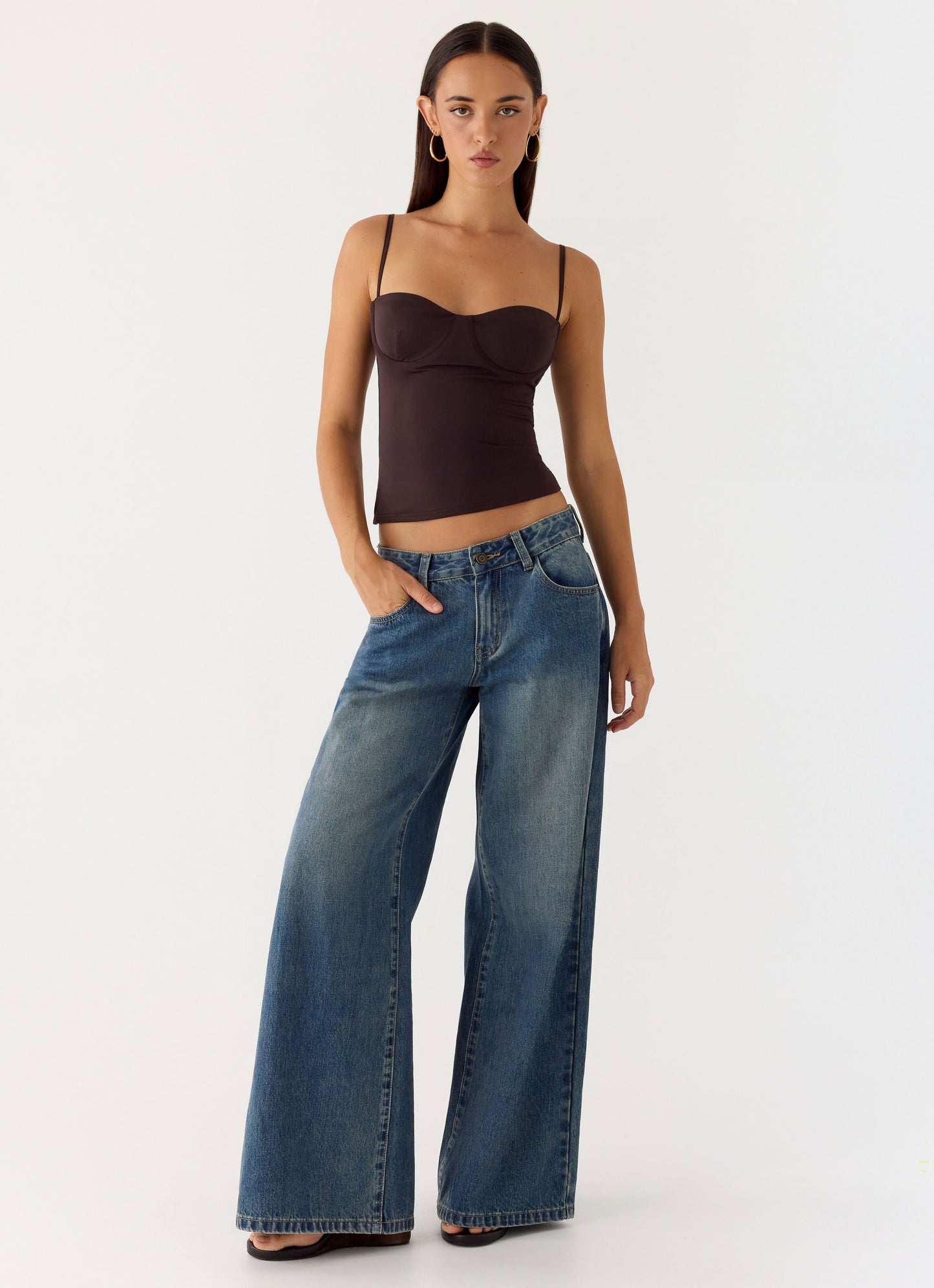 Ame Underwire Top - Chocolate