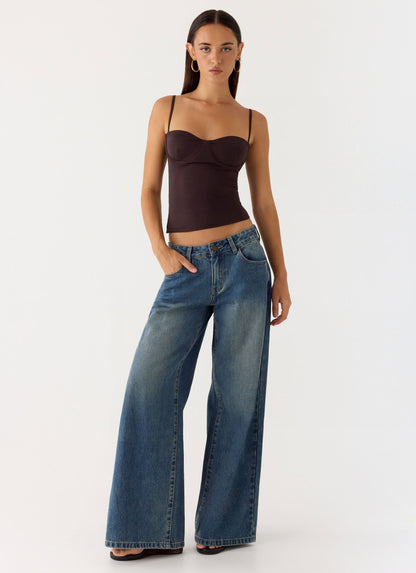 Ame Underwire Top - Chocolate