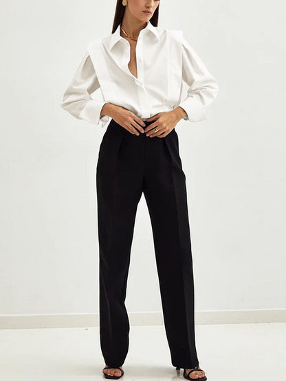 Oversized Button Down Cotton Shirt